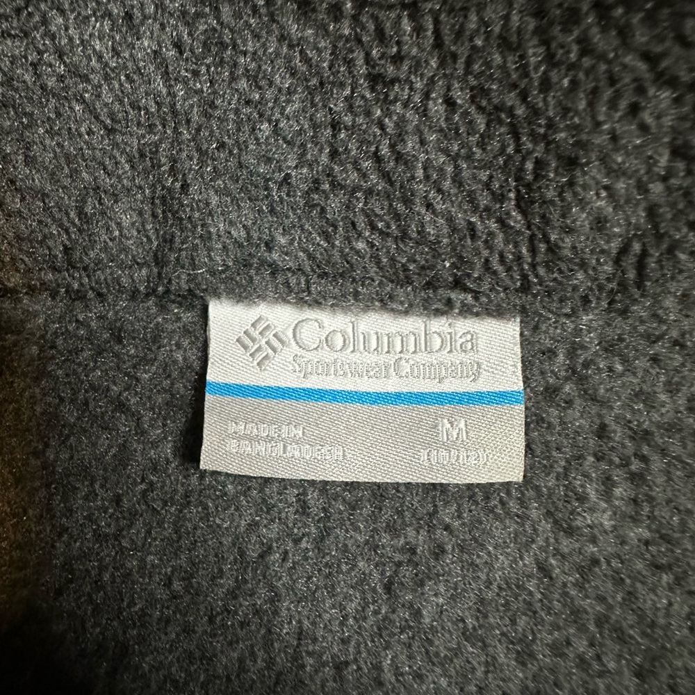 Columbia Fleece Jacket Youth Medium 10/12 Gray Full Zip Outdoors Warm Coat - Picture 3 of 5